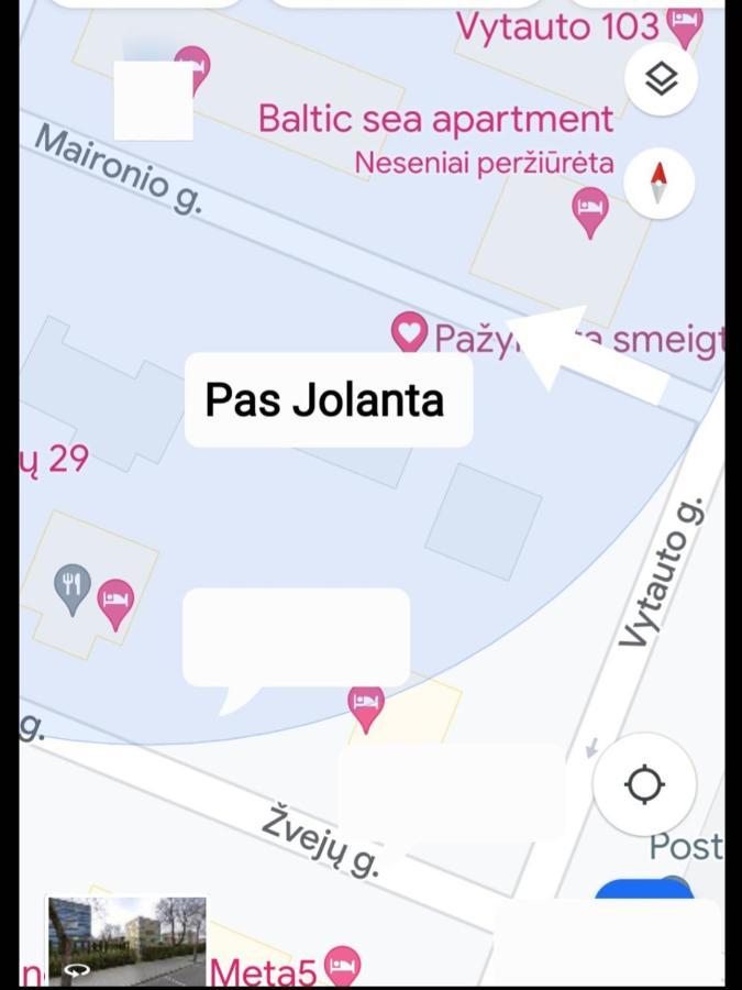 Appartement Pas Jolanta à Palanga Extérieur photo